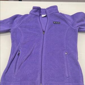 Columbia Lavender Full-Zip Fleece Jacket